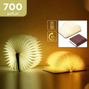 مصباح خشبي LED قابل لإعادة الشحن 700 مللي أمبير مع 4 ألوان