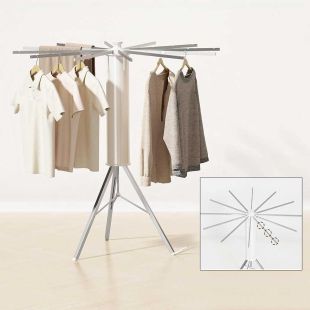 رف تجفيف ملابس محمول قابل للطي