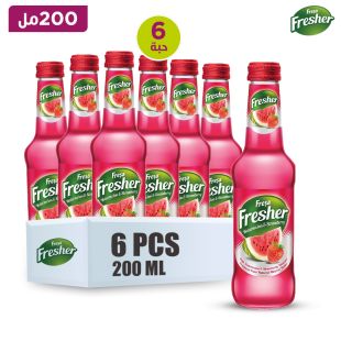 فریشر - مشروب بنكهة البطيخ والفراوله غني بالفيتامينات 6 × 200 مل