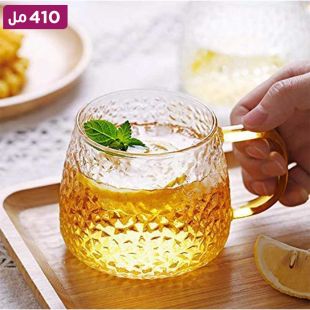 كوب زجاجي من البوروسيليكات 410 مل من KELVEE