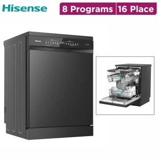 Hisense Free Standing Dishwasher 8 Programs and 16 Place Settings