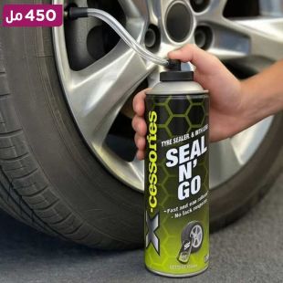 بخاخ XCESSORIES Seal N' Go الفوري لإصلاح الإطارات سعة 450 مل