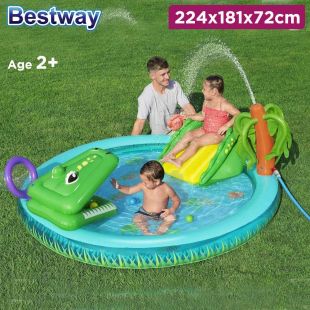 Crocodile Cove Play Center Splash and Catch Adventure by Bestway 2.24 m x 1.81 m x 72 cm