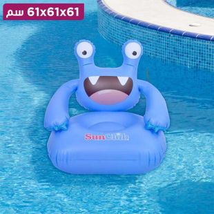 كرسي أطفال قابل للنفخ على شكل وحش Pool Central