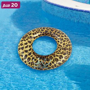 عوامة سباحة قابلة للنفخ بنقشة جلد النمر