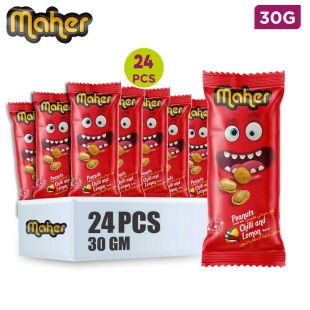 Al-Maher Crunchy Peanuts with chilli and Lemon Flavor 30g x 24