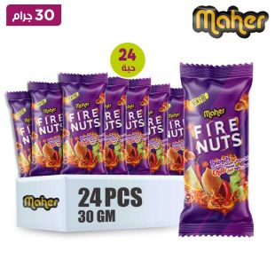 الماهر - فول سوداني مقرمش بنكهة الفلفل الحار 30 جرام × 24
