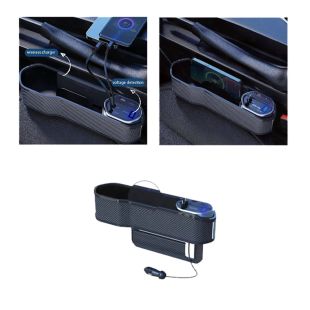 صندوق تخزين بجانب مقعد السيارة مع شاحن 40 واط