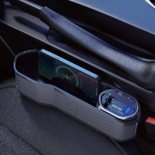 Car Seat Gap Storage Box with 40W Charger