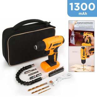 8V 2 in 1 Cordless Screwdriver Set