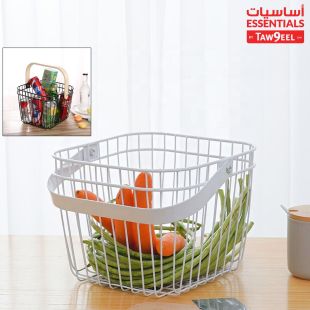 سلة معدنية متعددة الوظائف بمقبض من Essentials by Taw9eel