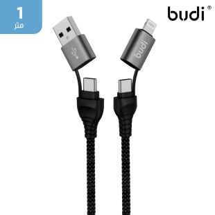 بودي - كيبل 4 في 1 بقوة 20 / 65 واط للشحن والمزامنة 1 متر