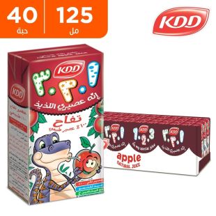  كي دي دي -عصير تفاح 40 × 125 مل