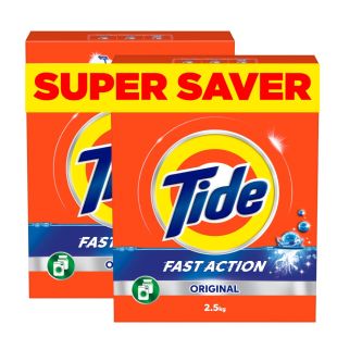 Tide Fast Action Laundry Detergent Powder 2 x 2.5 kg