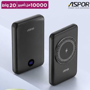 بطارية احتياطية مغناطيسية لاسلكية سعة 10000 مل أمبير 20 واط من Aspor
