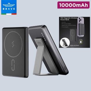 Brave 10000mAh Ultra Slim Wireless Power Bank 15W