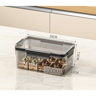 طقم علب حفظ طعام بلاستيك محكمة الغلق 3 حبة