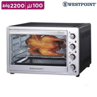 فرن كهربائي 100 لتر 2200 واط مع شواية ومروحة حرارية من Westpoint ( منتج جديد / بدون كرتون)