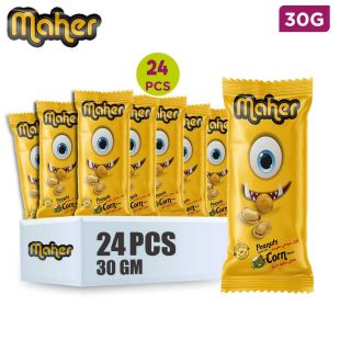 Al-Maher Crunchy Peanuts with Corn Flavor 30g x 24