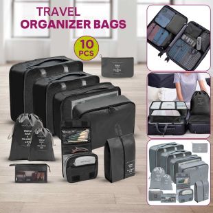 10 Pcs Elegant Travel Organizer Bags