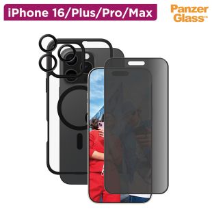 مجموعة اكسسوارات حماية الخصوصية للهاتف 3 في 1 لهواتف ايفون 16 من PanzerGlass