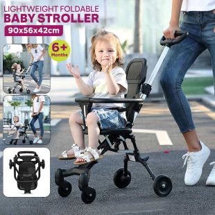 Cabin Foldable Baby Stroller with Safety Fence