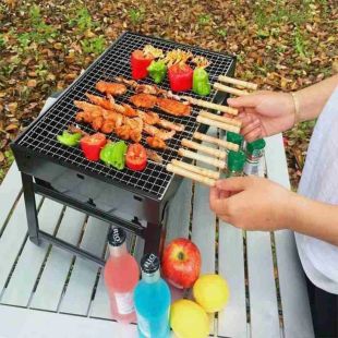 Folding Portable Outdoor Barbeque Charcoal BBQ Grill Oven