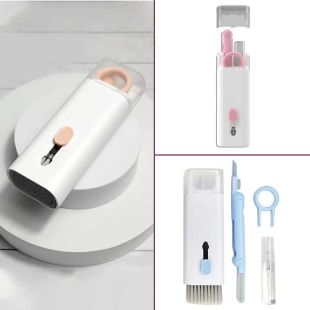 7 in 1 Multifunctional Cleaning Brush Kit Assorted colors