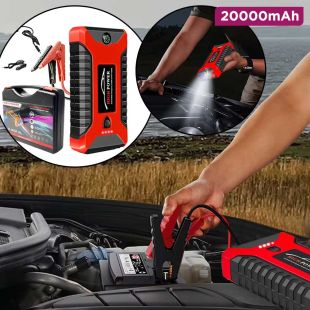 20000mAh Car Jump Starter with 4 USB Ports and Torch