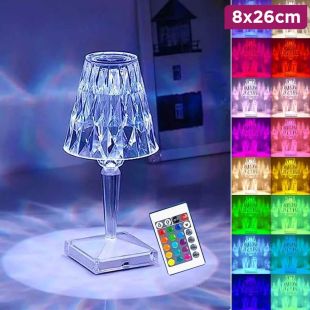 Portable Crystal Diamond Table Lamp