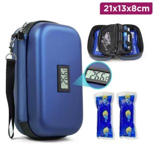 Insulin Medication Travel Cooler Case with LCD Display