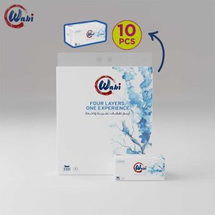 Wabi Premium Facial Tissues 4 ply 500 layer 10 Pcs