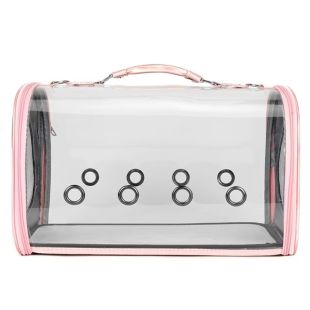 Breathable Cat Bag Transparent - Black