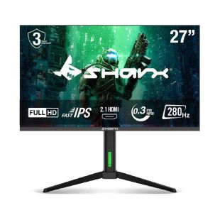 شاشة ألعاب Full HD قياس 27 بوصة بتردد 280 هرتز وسرعة استجابة 0.3 مللي ثانية من Sharx