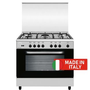 طباخ غاز 5 شعلات ستانلس ستيل 90 × 60 سم من Flamegas