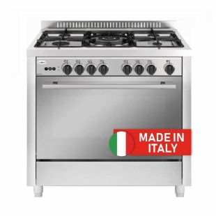 طباخ غاز 90×60 سم 5 شعلات ستانلس ستيل من Flamegas