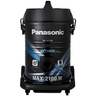 مكنسة كهربائية أسطوانية 2100 واط 18 لتر مع قاعدة قابلة للفصل من Panasonic