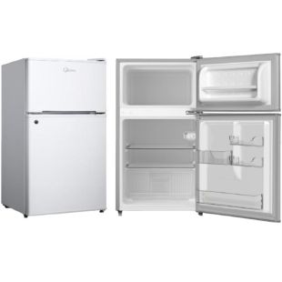 ثلاجة 4.7 قدم بفريزر علوي 134 لتر من Midea