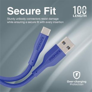 كيبل XCord للشحن ونقل البيانات USB-A إلى USB-C بطول 1 متر من Promate