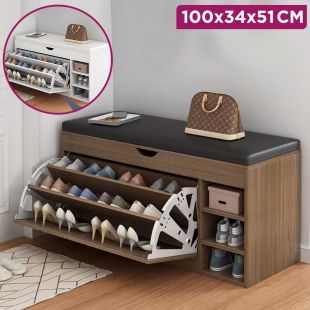 Shoe Rack with Luxury Bench