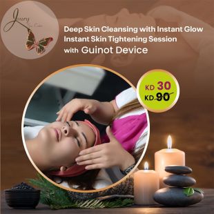 Deep Skin Cleansing with Instant Glow + Instant Skin Tightening Session with Guinot Device from Joury Spa Center