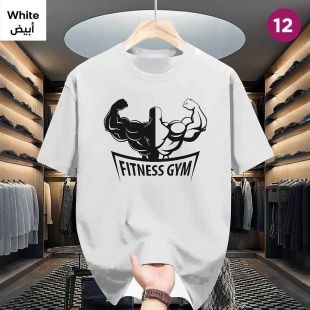 تيشيرت بأكمام قصيرة بتصميم فاخر للرجال