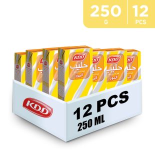 KDD Banana Flavoured Milk Carton 12 x 250 ml