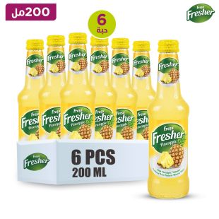 فریشر - مشروب بنكهة الاناناس غني بالفيتامينات 6 × 200 مل