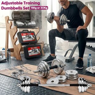 Adjustable Training Dumbbells Set (15Kg or 30Kg)