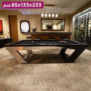 طاولة بلياردو بإطار مائل - 233 × 133 × 85 سم