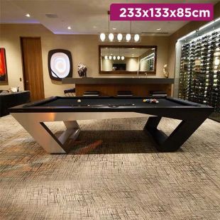Angled Frame Billiard Table - 233 × 133 × 85 cm