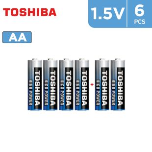 1.5V High Power AA Battery 6Pcs by Toshiba
