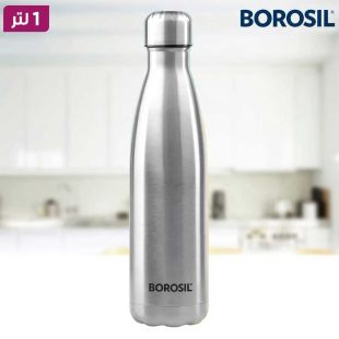 زجاجة مياه ستانلس ستيل 1 لتر مانعة للتسرب من Borosil