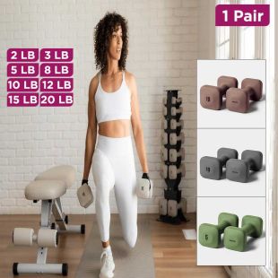 Square Anti Slip Dumbbells -1 Pair